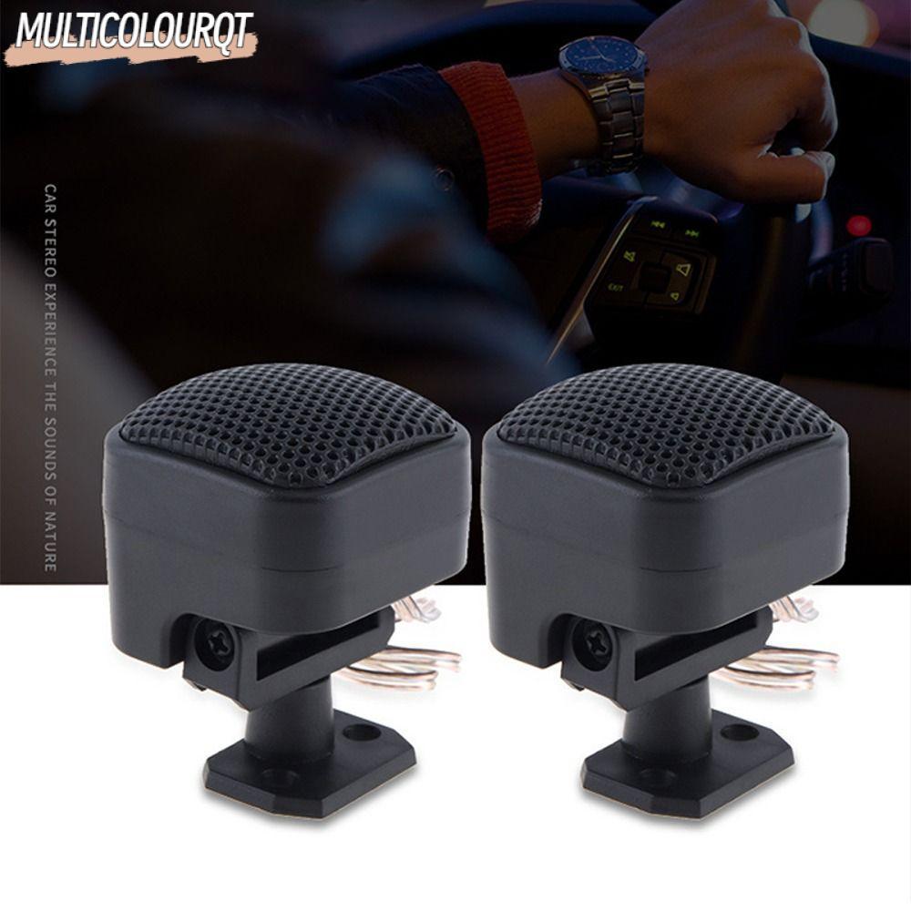 MULTICOLOURQT ทวีตเตอร์รถยนต์ 1 คู่, ABS Square ลําโพงสี่เหลี่ยมเล็ก, Universal Loud 91dB 500W กล่องเสียงอุปกรณ์เสริมในรถยนต์