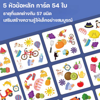 การ์ดเกมจับคู่หน่วยความจํา สําหรับฝึกซ้อม ฝึกสมาธิและทักษะการตอบสนอง เกมสำหรับพ่อแม่กับลูก ของเล่นเด็ก
