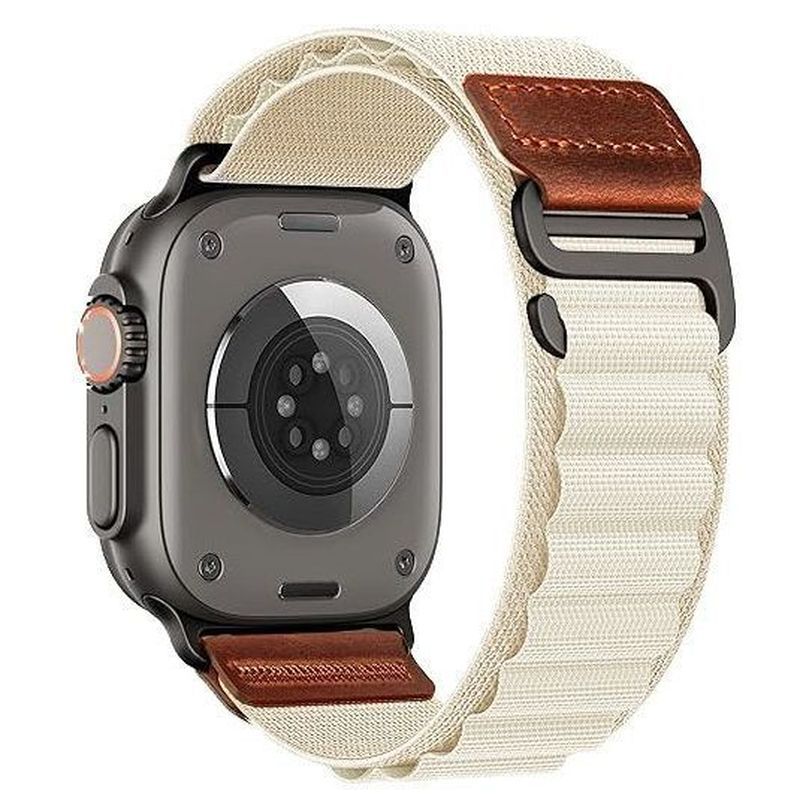 สายหนังป้ายเหมาะสําหรับ iwatch ultra3/2/1 49MM S11 S10 46MM สายรัดข้อมือนาฬิกา Starp