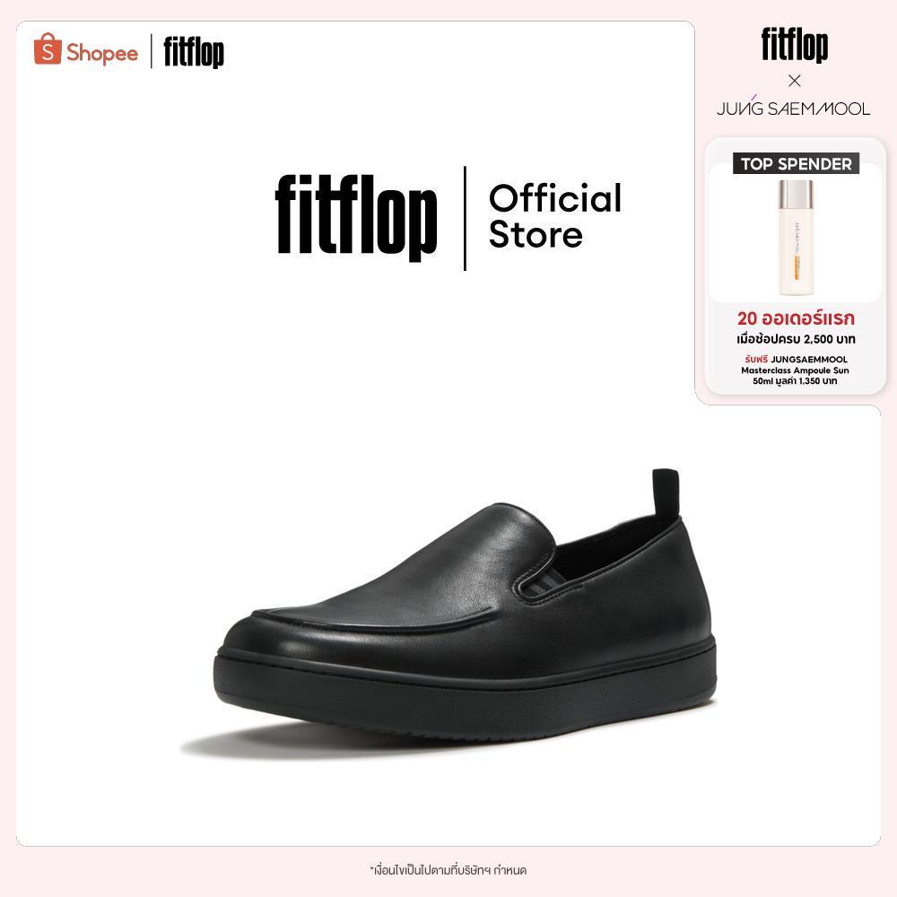 FITFLOP CRAFT-Q LEATHER MOC LOAFERS รองเท้าโลฟเฟอร์ผู้ชาย รุ่น A0D-090 สี BLACK