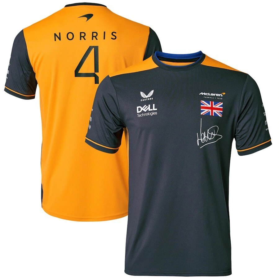 New F1 McLaren T-Shirts Formula One Team Lando Norris Racing Car 3D Print Men Women Fashion O-Neck T