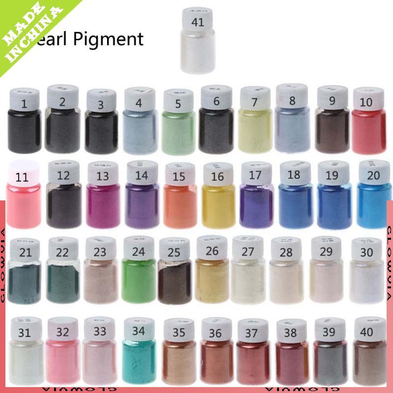 GLO Pearl Powder สําหรับ Mica Powder Pigment สําหรับเล็บ Glitter Pearlescent Powder