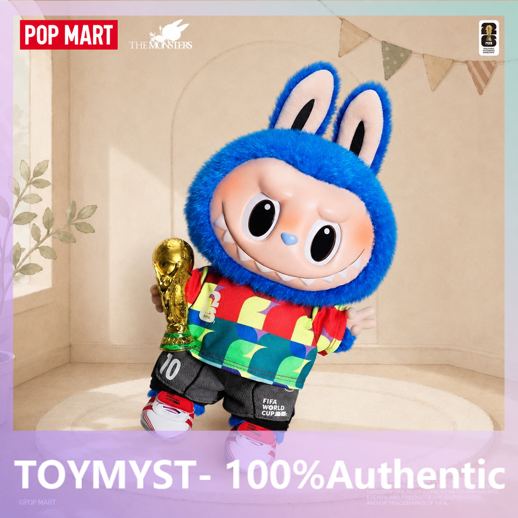 POPMART LABUBU x FIFA Catch the Win Vinyl Plush Doll ของแท้อินเทรนด์เล่น