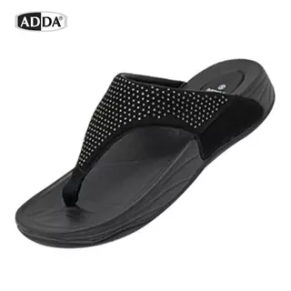 ADDA รุ่น 31J6G-W1 Size 4–7 สายคาดแต่งคริสตัล พื้นรองเท้าดีไซน์ นุ่ม ใส่สบาย เดินทั้งวันก็ยังมั่นใจ
