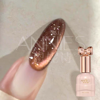 [ANNIES] ระเบิดเงาชิ้นแมวตายาทาเล็บ Mellard สีน้ำตาลลูกปัดแก้วคริสตัล