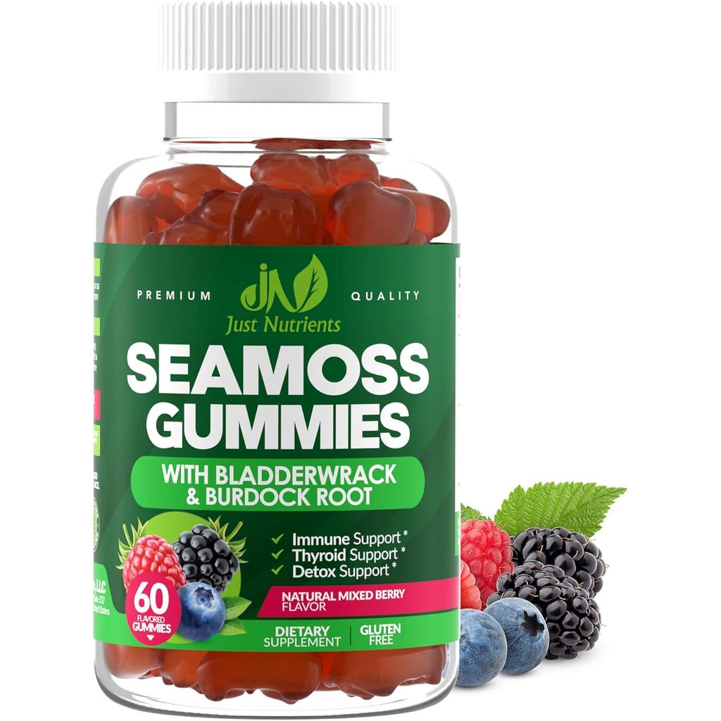 Seaweed3000mg gummy candy containing kelp and burdock root-Irish Seaweed Superfood，Supports immunity