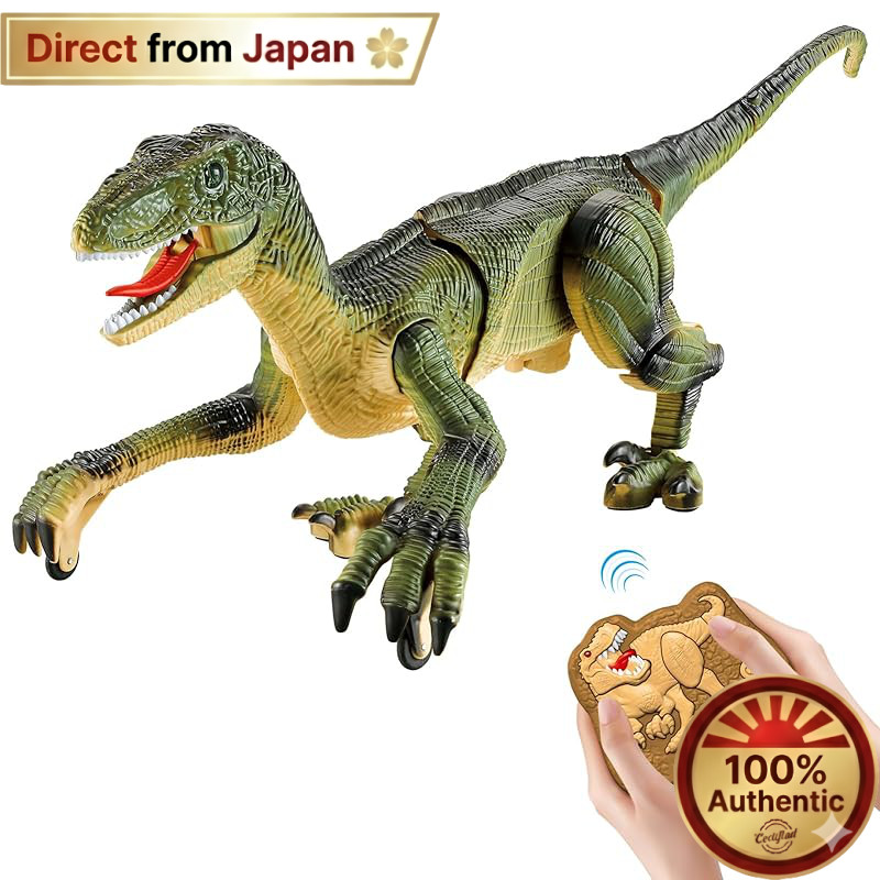 【Japan Quality】
RC Dinosaur Toy - Walking, Roaring, Lighting, Spraying - Kids Gift for Boys【Direct f