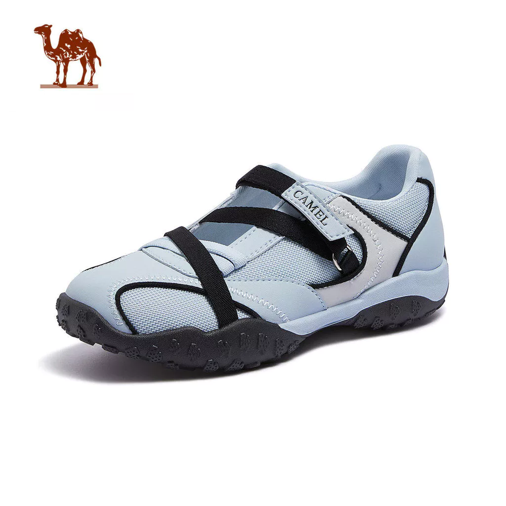 CAMEL CROWN Retro Mary Jane รองเท้าผ้าใบสไตล์บัลเล่ต์รองเท้าเทรนเนอร์เยอรมันสําหรับวิ่งลําลอง