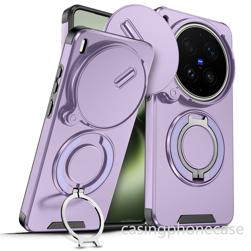 ปลอกสําหรับ Vivo X300 X300s S Ultra Pro FE 4G 5G 2026 เคสโทรศัพท์กันกระแทกเกราะกรณีรถแหวนแม่เหล็กกรณีกลับฝาครอบป้องกัน