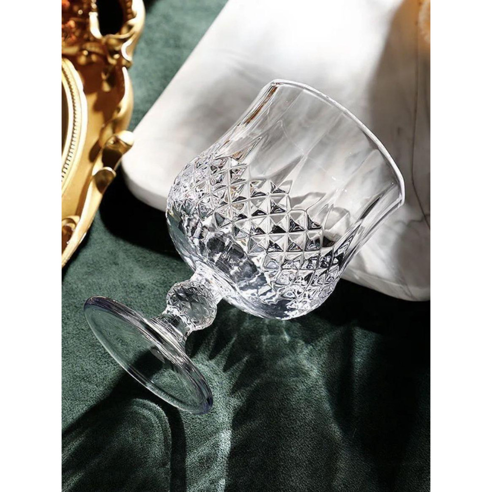 รูปแบบเพชร Goblet Goblet Chenyi ไวน์แชมเปญแก้ววิสกี้แก้ว Goblet แก้วประณีต