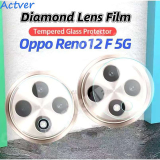[ส่งจากไทย]ฟิล์มกระจก ใส 3D เลนส์กล้อง สำหรับ Oppo Reno15 15Pro 15F 15ProMax  Reno12 12Pro 12F ออปโป้ รีโน12เอฟ ฟิล์มกระจกเต็มเลนส์ Reno12F