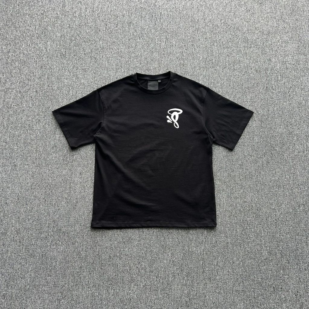 Syna World ฤดูร้อนรอบคอสีทึบพิมพ์เสื้อยืดผ้าฝ้ายแท้แขนสั้นหลวม American Street สไตล์เสื้อยืด 34354
