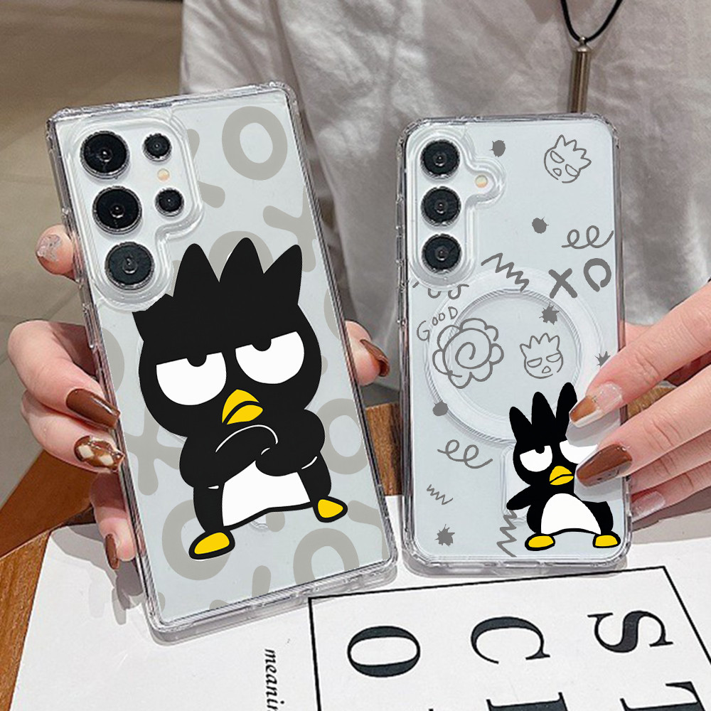 การ์ตูนเย็น Bad Badtz Maru แม่เหล็กกันกระแทกเคสโทรศัพท์สําหรับ Samsung S26 Ultra S25 Edge S24 Plus S23 FE S22/21/20 Note20 A57/37/17/07/56/36/26/16/06/55/35/25/15/05/54/14