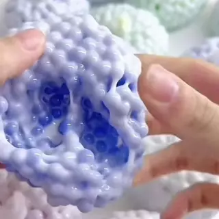 FG Soft Cloud Shape Squishy ของเล่นความเครียดบรรเทา Fidget Ball Sensory ของเล่นสําหรับ Office Home ผ่อนคลายเล่นสีสุ่ม HS