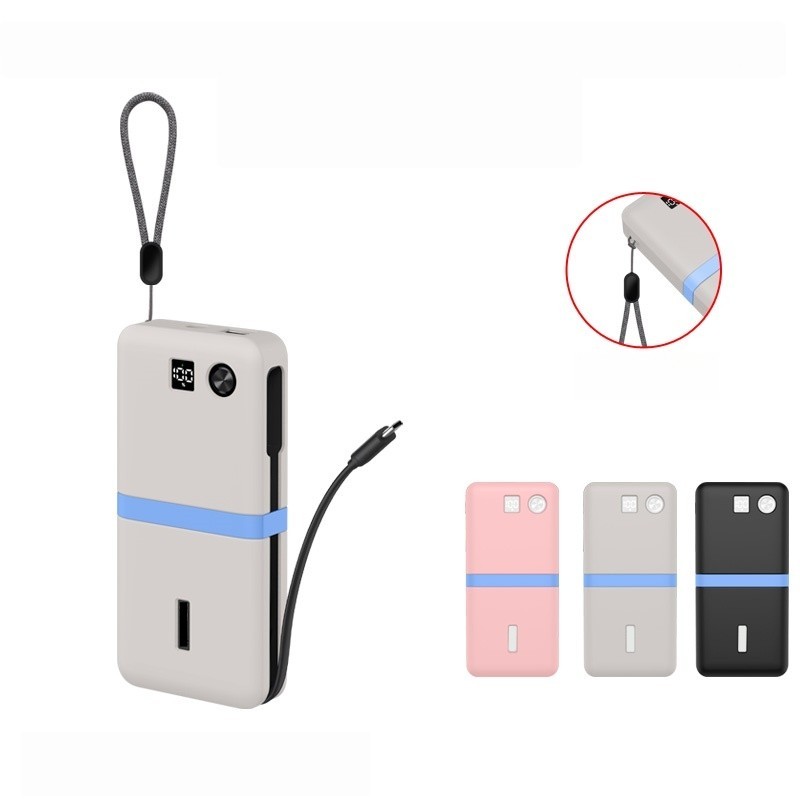 เคสซิลิโคนสําหรับ Anker 20000mAh 87W A1383 Power Bank, ฝาครอบกันฝุ่นกันกระแทกพร้อมเชือกเส้นเล็ก, ป้อ