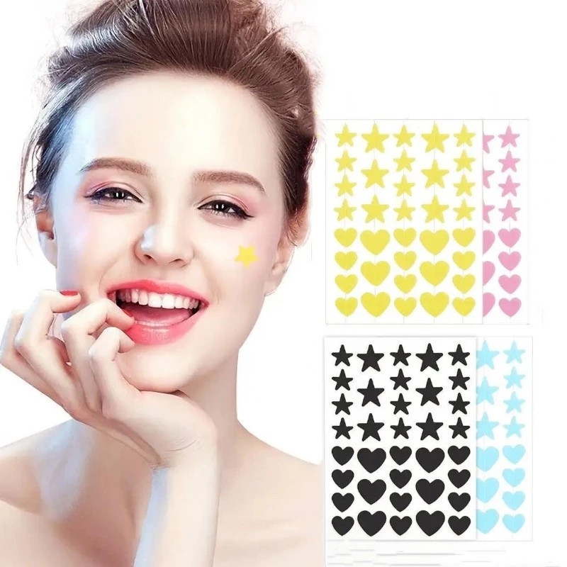 แผ่นแปะสิวสี Star Shape Pimple Sticker Face Skin Care สติกเกอร์ความงามครอบคลุมที่มองไม่เห็น