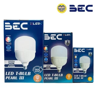 BEC หลอด LED T-BULB รุ่น PEARLIII 20W 30W 40W 50W แสงขาว Daylight 6500K หลอดไฟ แอลอีดี หลอดประหยัดไฟ T-BULB ทรงกระบอก