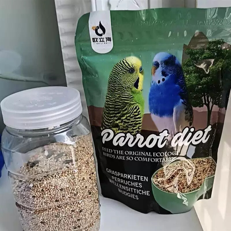 วันที่ใหม่ Olihai Budgeria Parrot Feed Millet ซีเรียลเปลือก Millet อาหารนกโภชนาการอาหารผสม