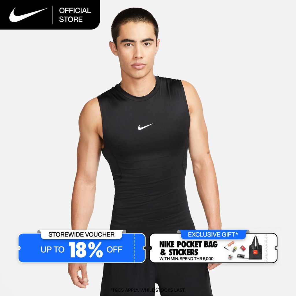 Nike Dri-FIT Men's Pro Tight Sleeveless Fitness Top - Black [FB7915-010]