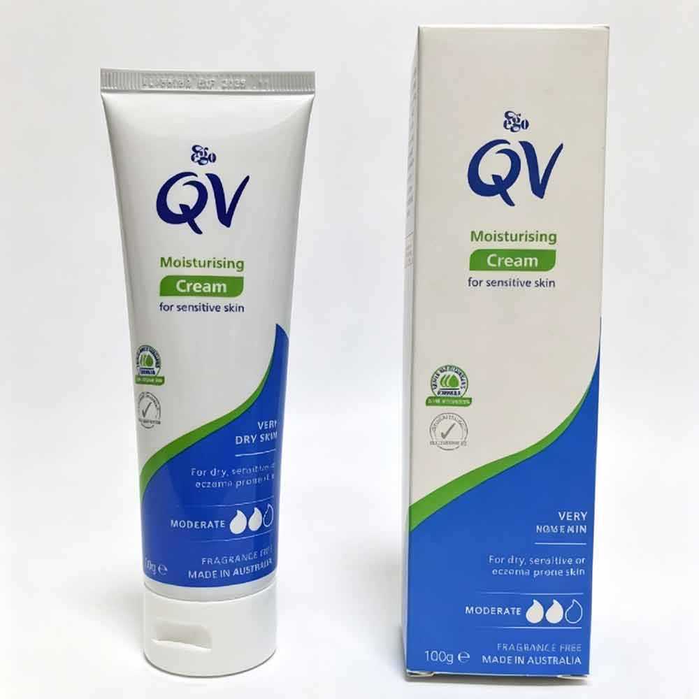 Australian QV Sensitive Skin Moisturizer, Unscented Deep Hydration Body Facial Repair Cream