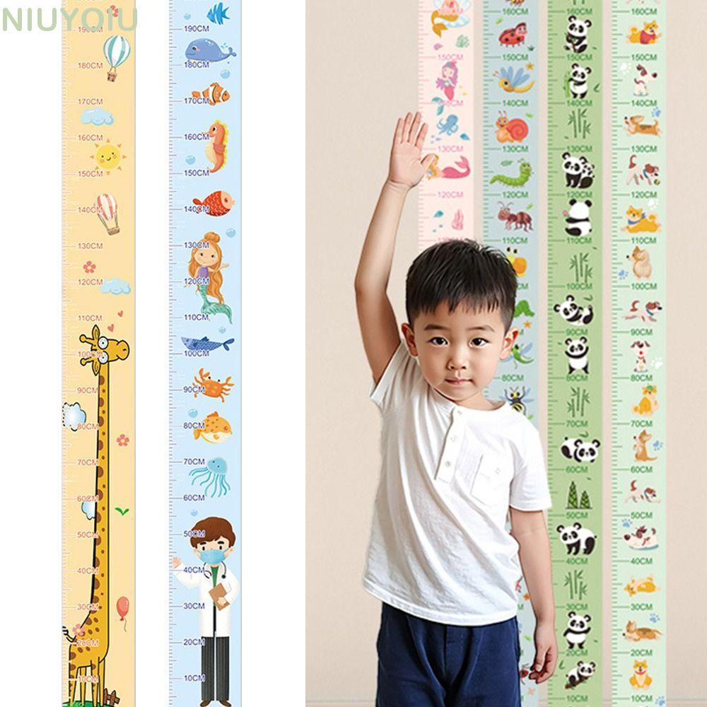 นิยูโยอิ แผนภูมิการเจริญเติบโตของเด็ก, สติกเกอร์วัดส่วนสูงแบบมีกาวในตัวกันน้ํา, ความสูง 2ม แบบถอดได้รูปแบบคาตูนความสูงเทปวัดสําหรับเด็กวัยหัดเดิน