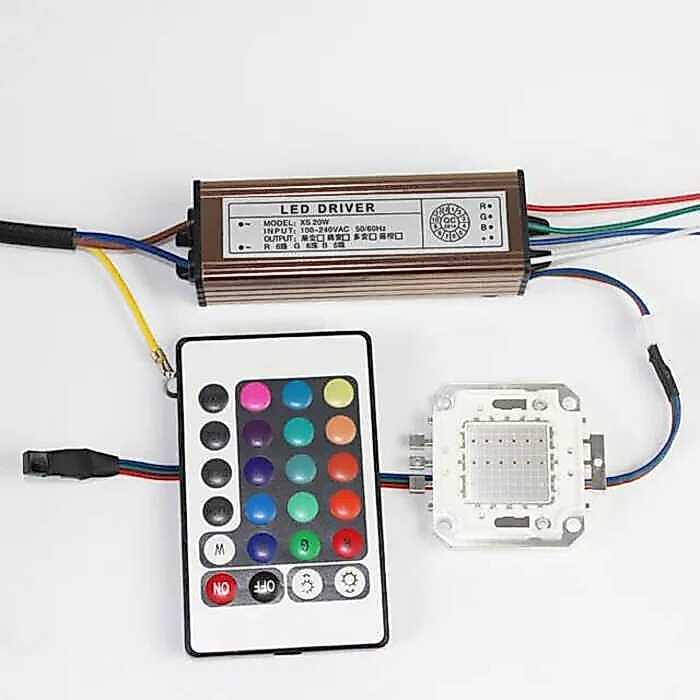 C 10W 20W 30W 50W 100W COB Changeable RGB LED Chip Led Od Light Chip + LED Power Supply Led Odlight