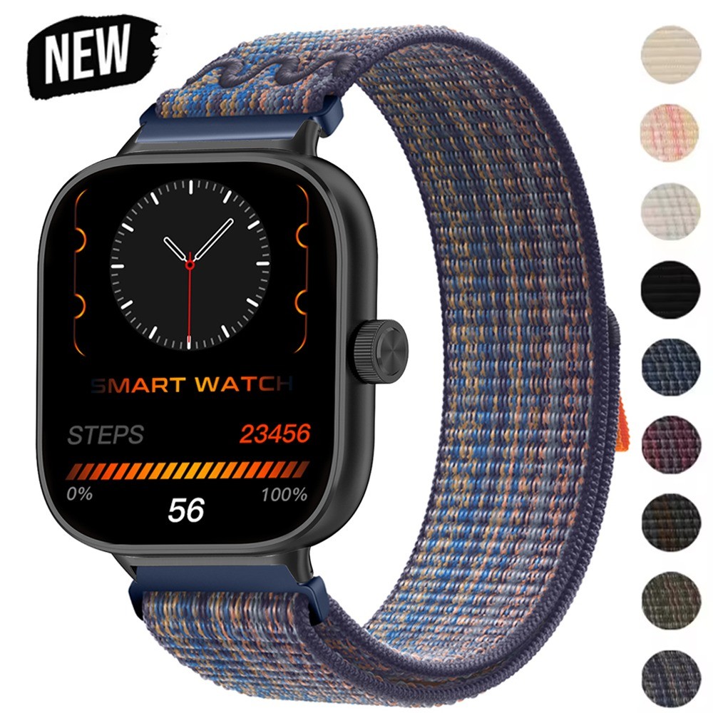 สายรัดไนลอนสําหรับ Redmi Watch 4 5 6 สายรัดข้อมือแบบถอดเปลี่ยนได้สําหรับ Mi Band 8Pro 9Pro 10Pro