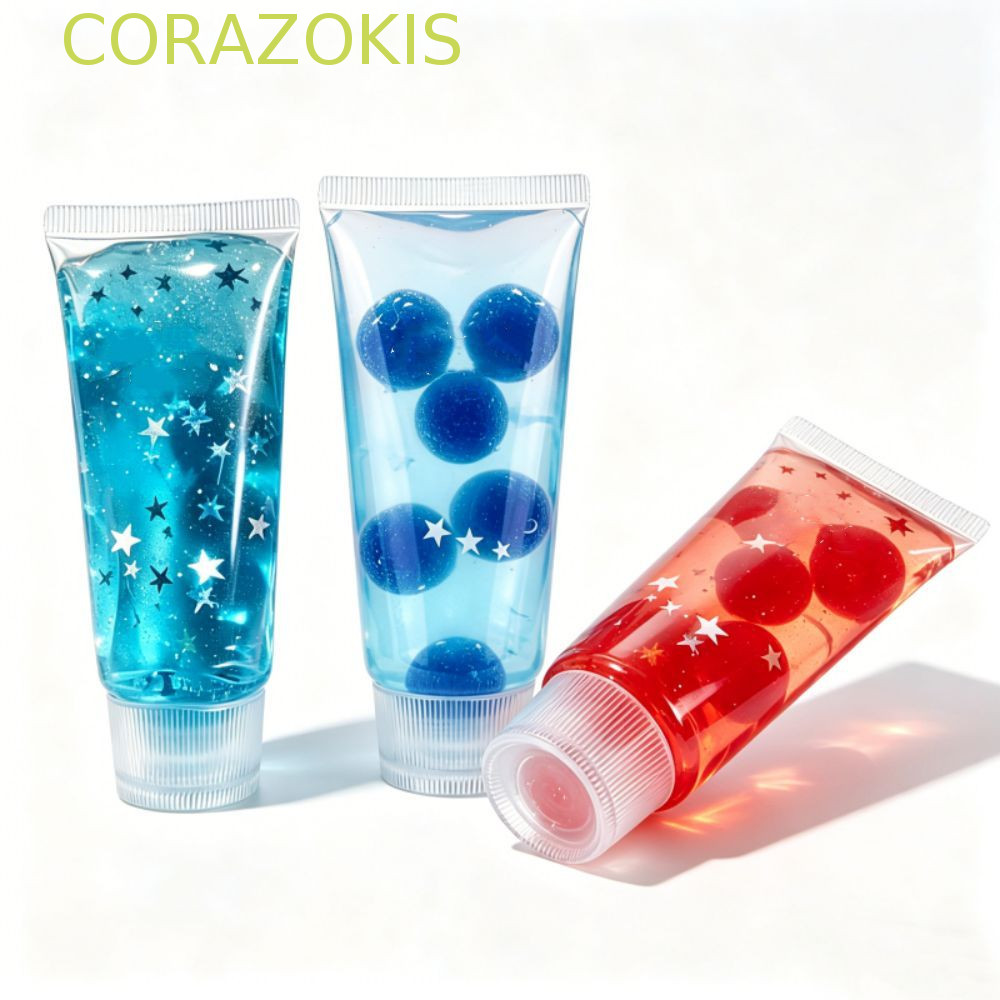 CORAZOKIS น้ํายาทําความสะอาดผิวหน้า Fidget, Shapeable Soft Elastic ยาสีฟัน Squishy ของเล่น, เด็ก Sensory Pinch Non-Bounce Squishy ของเล่นของขวัญวันเกิด