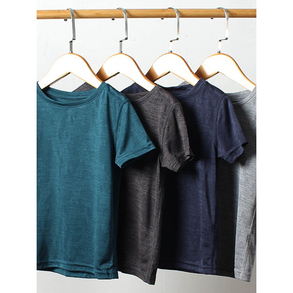J214-W2 เสื้อผ้าเด็กขนาด 95-160 ยุโรปอเมริกันเด็กแขนสั้นเสื้อยืดรอบคอ Quick-Drying กีฬาครึ่งแขนฤดูร้