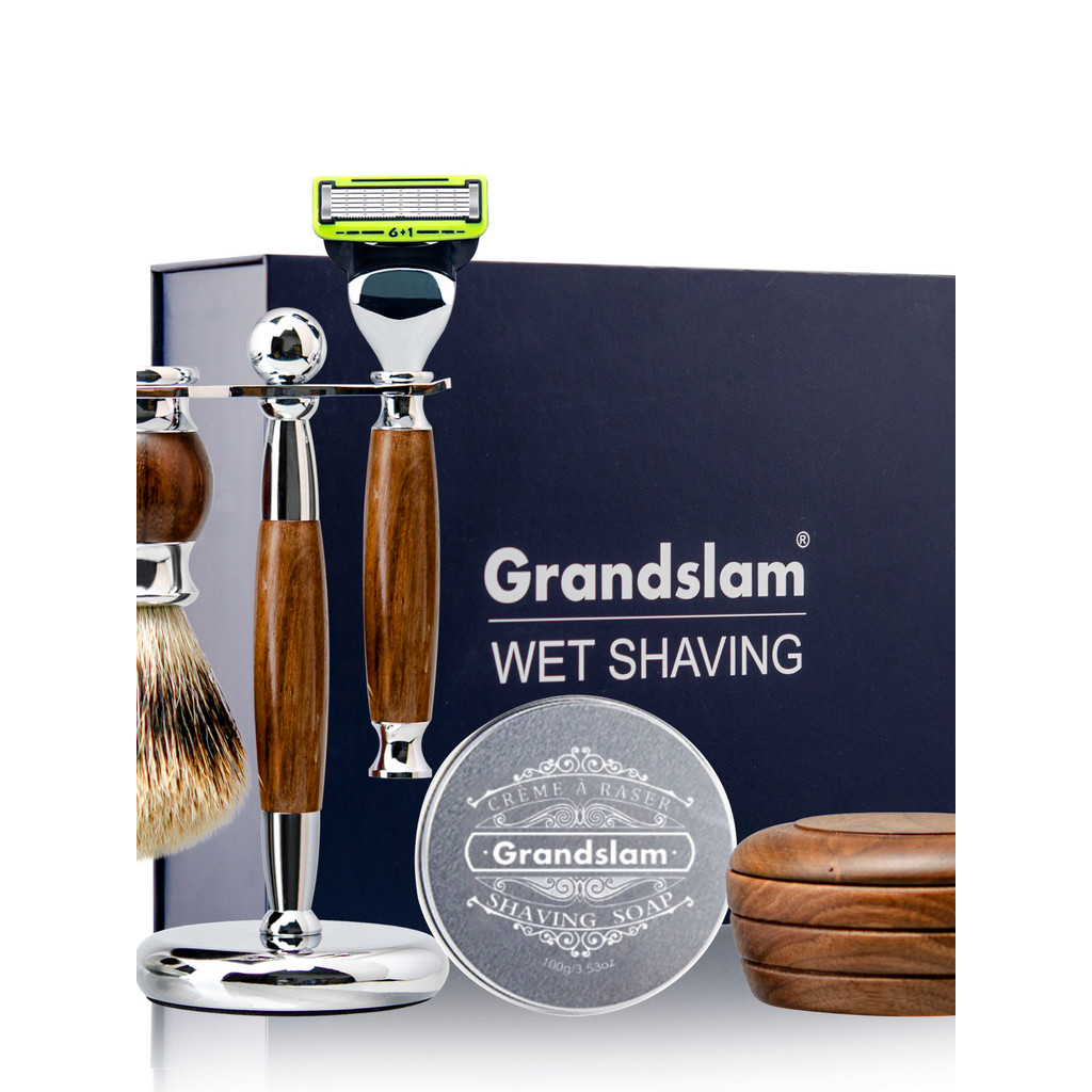 Greens Lan Manual Razor Mens Gift High-End 6-Layer Blade Light Luxury Gift Boyfriend Gift Box Set