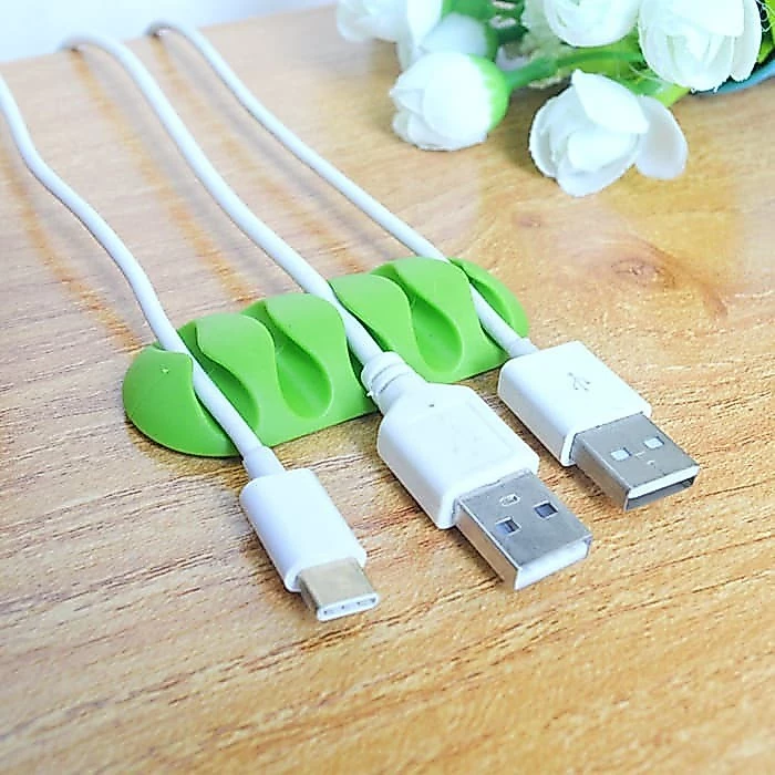 Cable Organizer Cable Clip Gadget Smarpthone PC Laptop Table Office thumbnail 3
