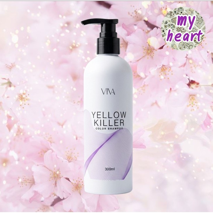 VIVA Yellow Killer Color Shampoo 300 ml แชมพูเพิ่มประกายสีผม ให้สีผมสดขึ้นดูมีชีวิตชีวากับผมทุกประเภทที่สว่าง