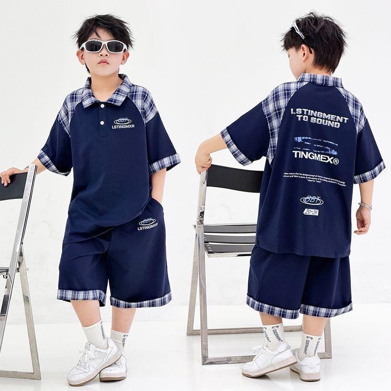 BabyStore ชุดเซ็ตเด็ก ชุดเสื้อเชิ้ตแขนสั้น กางเกงขาสั้น ทันสมัย งานดี ใส่สบาย ชุดเด็กชายหล่อๆ สไตล์เกาหลีใหม่