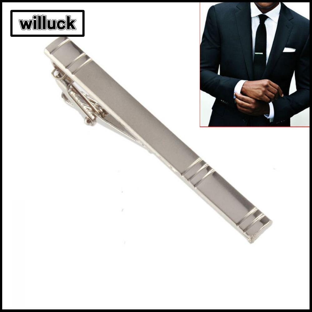 WILLUCK Tie Pins Bar แฟชั่นผู้ชายเงิน