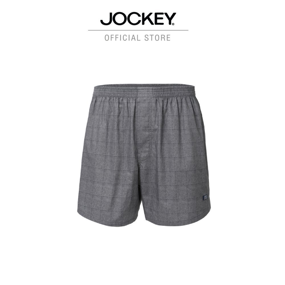 JOCKEY UNDERWEAR กางเกงบ็อกเซอร์ SLEEPWEAR รุ่น KU JKB711 BOXER สีเทา