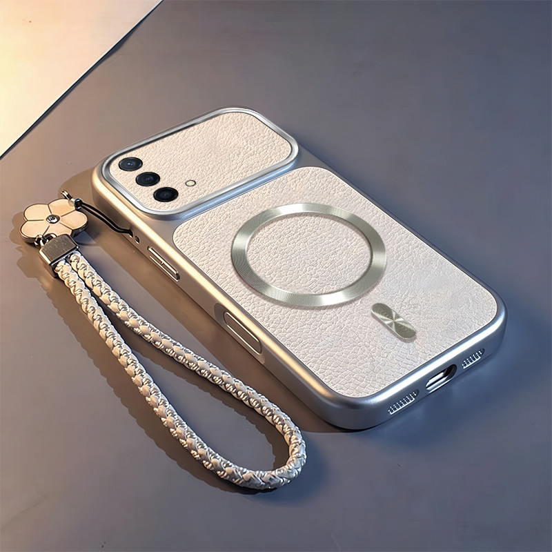 TTTL ใหม่หนังรูปแบบเคสโทรศัพท์แม่เหล็กสําหรับOPPO A74 A95 4G Full Body Drop Proofนุ่มฝาครอบป้องกันHangสายคล้อง