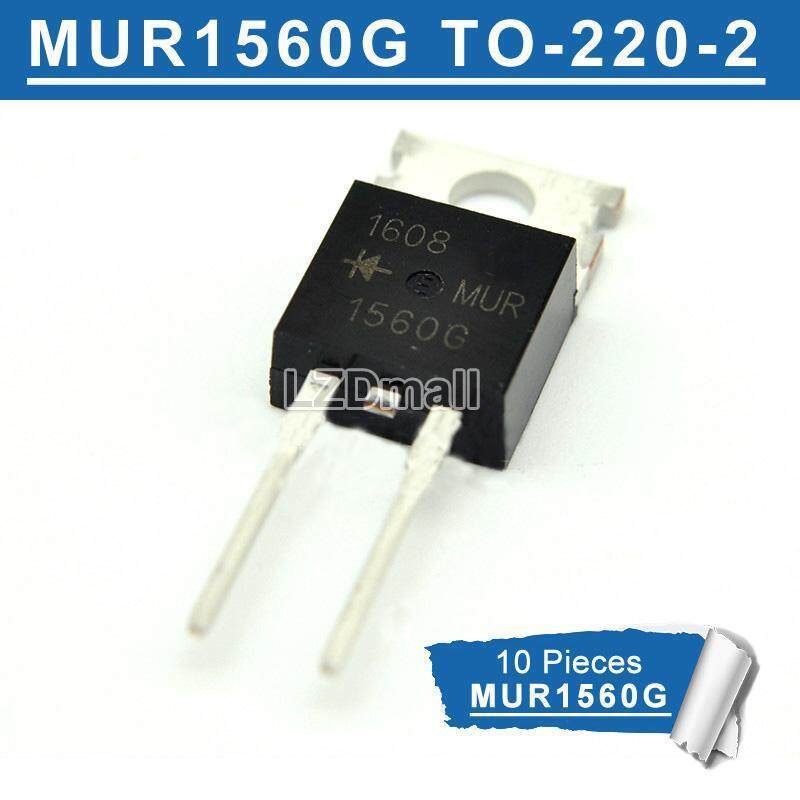 10pcs MUR1560G TO-220-2 MUR1560 TO-220 MUR1560CT U1560 Ultra Fast Recovery Rectifier ทรานซิสเตอร์ 15