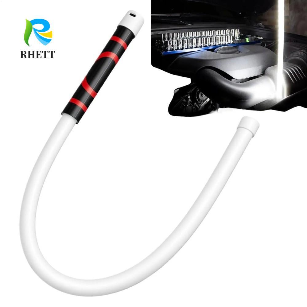 RHETT ไฟฉาย LED Stick, 27 นิ้ว High Lumens ยืดหยุ่นไฟฉาย Stick,ทนทานชาร์จ 3 โหมดความสว่างอายุการใช้งานแบตเตอรี่ยาวนานไฟ LED งอได้สําหรับเครื่องยนต์ Bays