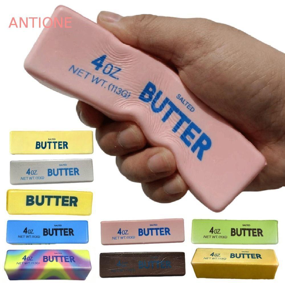 ANTIONE ช้า Rebound Butter Stick, Super Soft Creative Butter Stick บีบของเล่น,แบบพกพาตลกยืดหยุ่นสบาย Sensory Stress Stick ของขวัญเด็ก