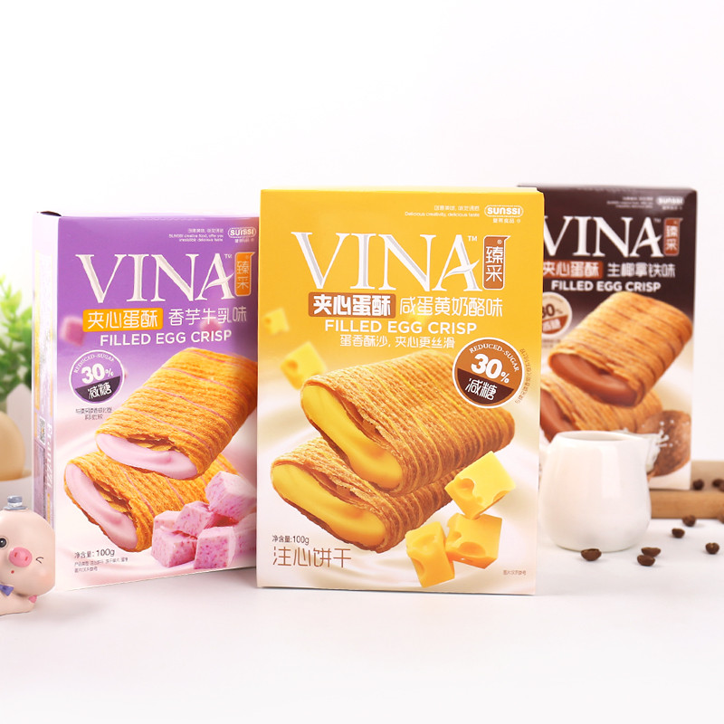 Influencer Snacks Falitz Sandwich Egg Roll Sandwich Egg Roll Phoenix Egg Roll Biscuits Nutri