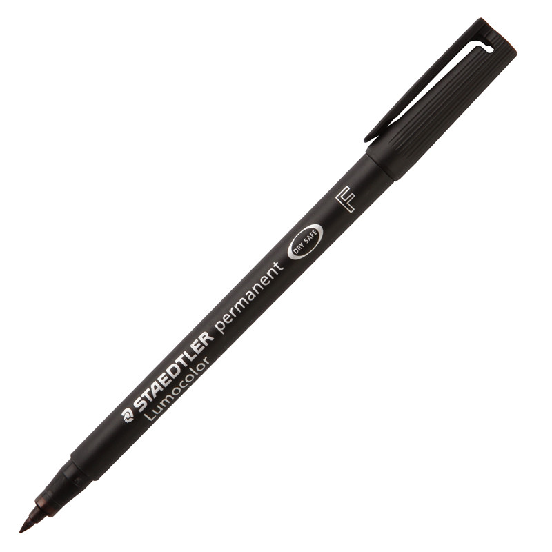 STAEDTLER ปากกาเขียนแผ่นใสลบไม่ได้ รุ่น 318-9 ขนาด 0.6 มม. สีดำ