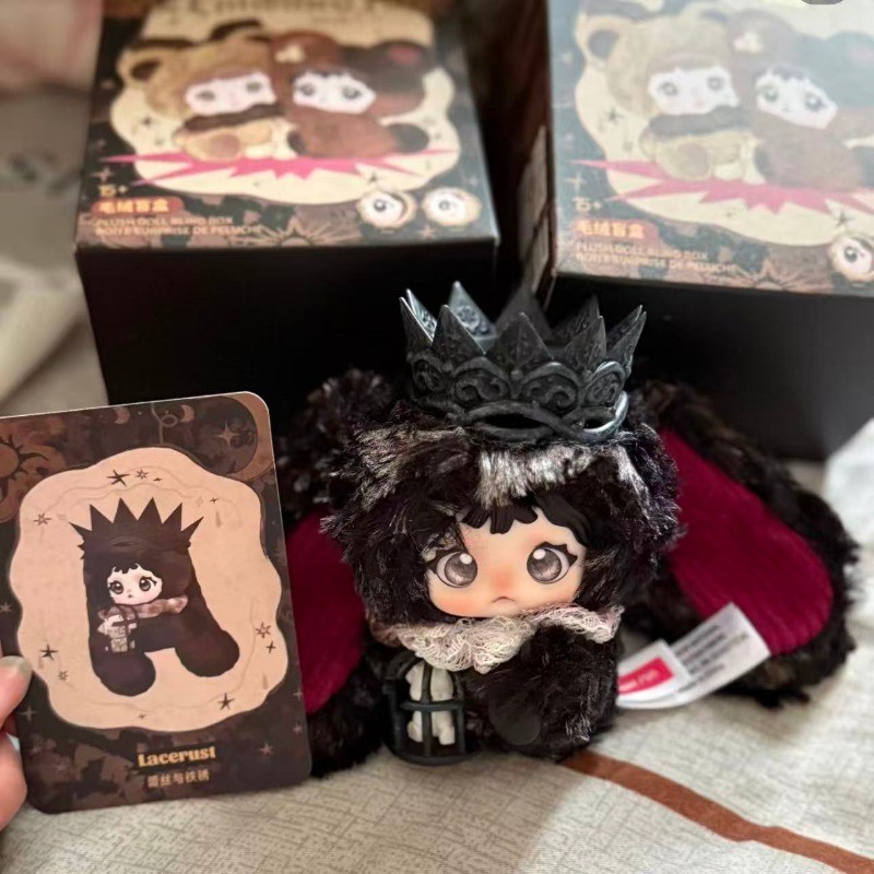 Kitimiao Nommi Heymi Symbiosis Series Limited Fluffy Plush Blind Box, อินเทรนด์สะสมของเล่นน่ารักกระเป๋า Charm เหมาะสําหรับหญิง