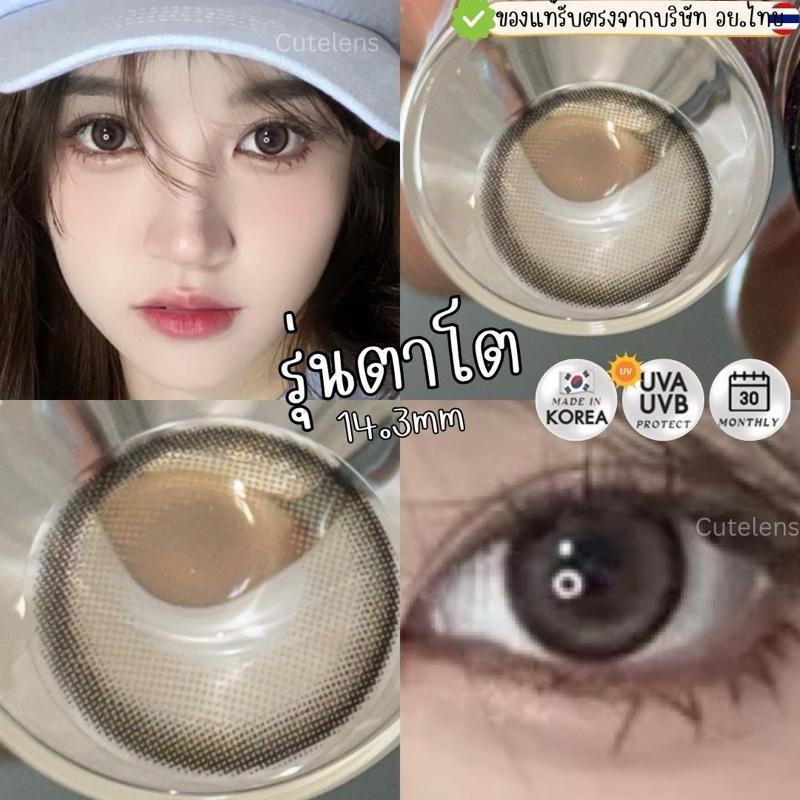 Brown รุ่นตาโต 14.3mm เลนส์ไฮโดรเจล นิ่มใส่สบาย คอนแทคเลนส์ไทย รายเดือน คอนแทคเลนส์สีน้ำตาลตาโต