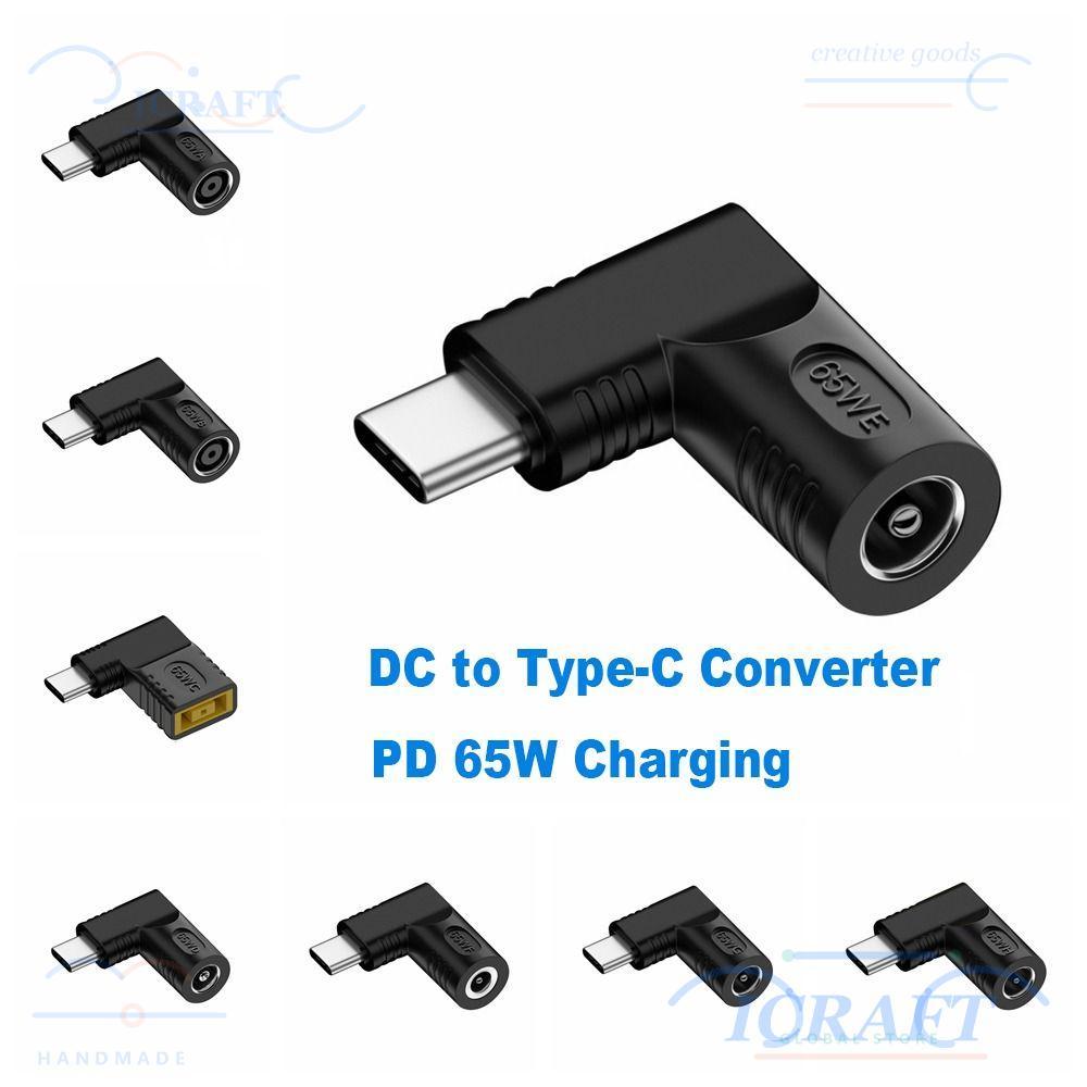 ICRAFT DC ถึง Type C Converter 5 V 9 V 12 V USB C Connector 5.5X2.5 7.4X0.9 4.5X0.6 มม.แล็ปท็อปสําหร