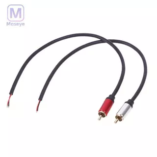 Tianyuanfff สายลําโพง RCA ชายปลั๊ก Ja Connector To Bare Wire เปิด End Pigtail สาย RCA สําหรับลําโพงเครื่องขยายเสียงวิดีโอ AV ซ่อมดี