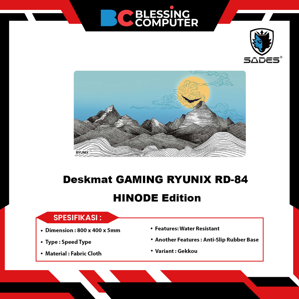RYUNIX RD-84 โต๊ะทํางานสําหรับเล่นเกม HINODE Edition
