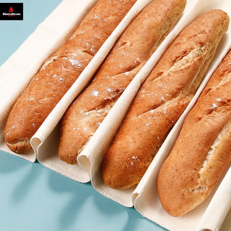 ผ้าหมัก Dough Bakers Pans Bakers Dough Clothese ผ้าฝ้ายแท้ 100% Pastry Proofing ผ้าเบเกอรี่ขนมปังฝรั่งเศส Baguettes Loaf