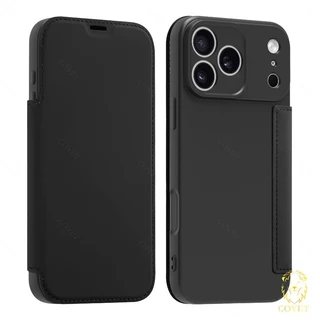 EIRVEXEL เคสแม่เหล็กหรูหราเข้ากันได้สําหรับ IPhone 17 16 15 14 13 12 11 Pro Max, X XR XS Max, พร้อมช่องใส่การ์ดแบบบูรณาการ, และกระเป๋าสตางค์ Flocking Flip