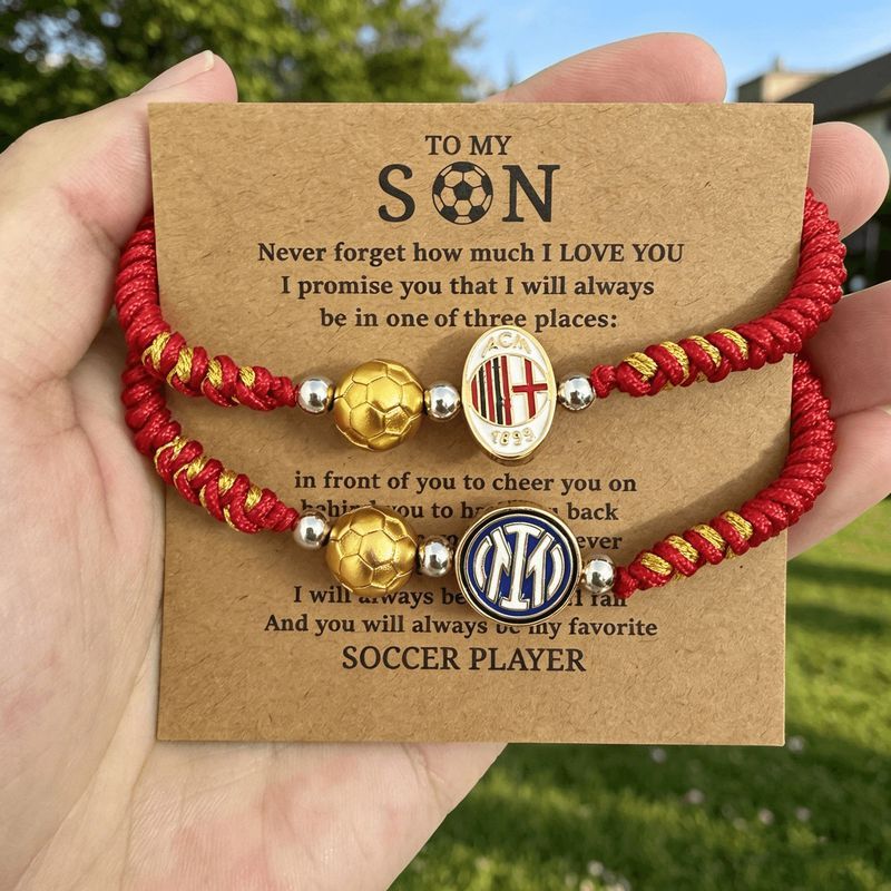 สินค้าพร้อมส่ง เลสข้อมือ ผู้ชาย International Milan AC Milan Football Bracelet สินค้าแฟน