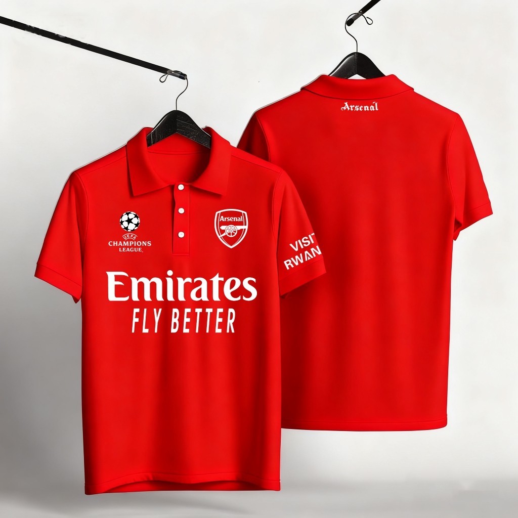 Polo shirt Arsenal Fashion เสื้อยืด ผู้ใหญ่ short-sleeved shirt Leisure sports style เสื้อกีฬา Unisex S-5XL/jerseySize S